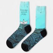 Potlood Drage Papierboot | motivatie prijsopgave Sokken (Links)