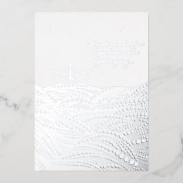 Potlood Drage Papierboot | motivatie tekst Folie Feestdagenkaart