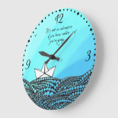 Potlood Drage Papierboot | motivatie woorden Grote Klok (Hoek)