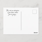 Potlood Drawn Paper boot op abstracte golven Briefkaart (Achterkant)