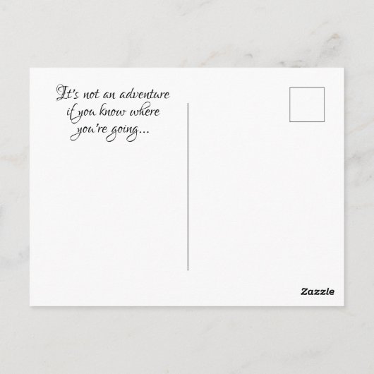 Potlood Drawn Paper boot op abstracte golven Briefkaart (Achterkant)