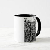 potlood Drummer-houtskool Mok (Voorkant rechts)