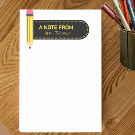Potlood Een notitie van de leraar Post-it® Notes