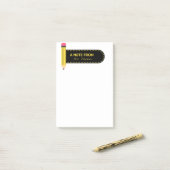 Potlood Een notitie van de leraar Post-it® Notes (Op bureau)