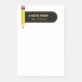 Potlood Een notitie van de leraar Post-it® Notes (Voorkant)
