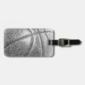 Potlood Effect Basketball Bagagelabel (Voorkant horizontaal)