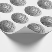 Potlood Effect Basketball Cadeaupapier (Hoek)