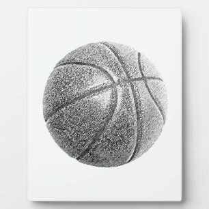 Potlood Effect Basketball Fotoplaat