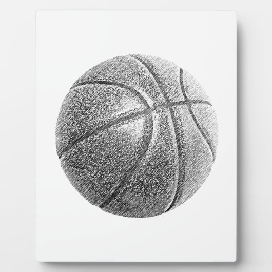 Potlood Effect Basketball Fotoplaat (Voorkant)
