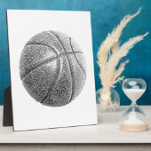 Potlood Effect Basketball Fotoplaat (Zijkant)