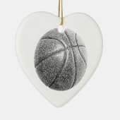 Potlood Effect Basketball Keramisch Ornament (Rechts)