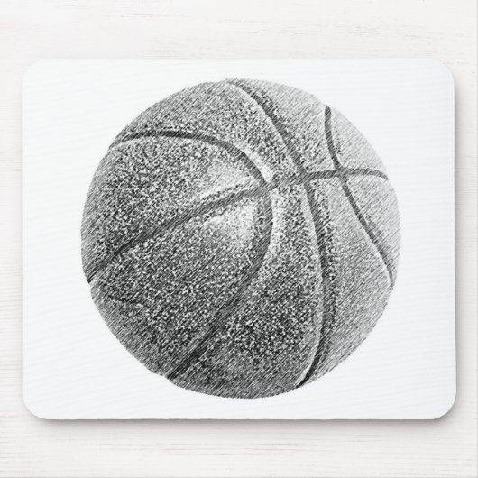 Potlood Effect Basketball Muismat (Voorkant)