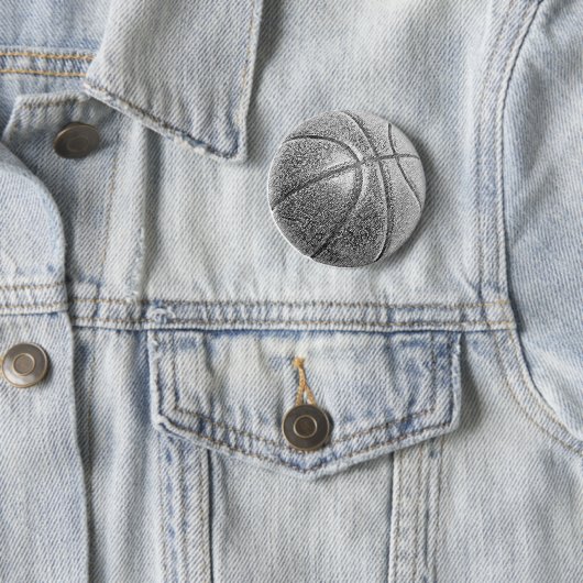 Potlood Effect Basketball Ronde Button 5,7 Cm (In situ)
