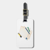 Potlood en papier Bagagelabels (Voorkant verticaal)