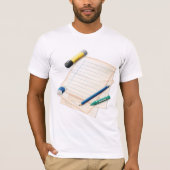 Potlood en papier Mannen T-shirt (Voorkant)