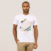Potlood en papier Mannen T-shirt (Voorkant volledig)