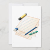 Potlood en papier uitnodigingen (Voorkant)