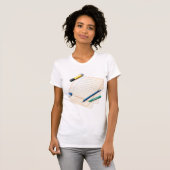 Potlood en papier Vrouwen T-shirt (Voorkant volledig)