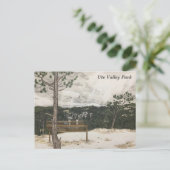 Potlood en pen Colorado Mountain Landschap Feestdagenkaart (Staand voorkant)