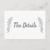 Potlood getrokken verlaat de details informatiekaartje (Voorkant)