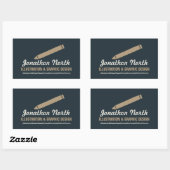 Potlood Graphic Design Tan ID299 Rechthoekige Sticker (Vel)