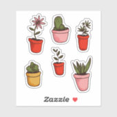 Potlood House Planten and Succulents Pack Sticker (Vel)