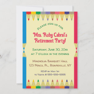 Potlood Kleurkrijtjes Bewerkbaar Verjaardagsfeest  Kaart