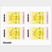 Potlood Laten we het jaar beginnen met het schrijv Rechthoekige Sticker (Vel)