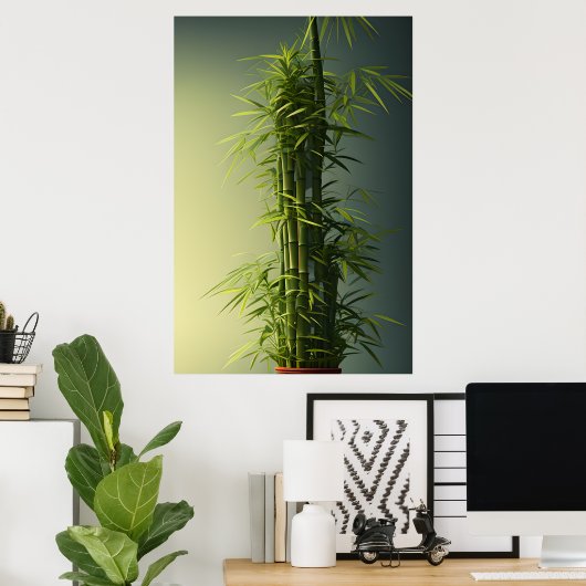 Potlood Natural Lucky Bamboo Poster (Thuiskantoor)