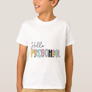 Potlood notitieboek voor leraar Hoi Preschool Doo T-shirt