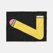 Potlood nummer 7 Terug naar school 7e verjaardag Fleece Deken (Voorkant (Horizontaal))