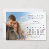 Potlood Ons In Bewaar de Datum Augustus 2024 Kalen Kaart (Voorkant)