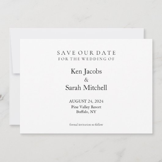 Potlood Ons In Bewaar de Datum Augustus 2024 Kalen Kaart (Achterkant)