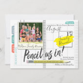 Potlood ons in Bullet Journal Family Reunion Save The Date (Voorkant)