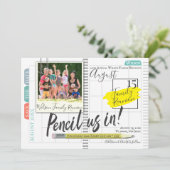 Potlood ons in Bullet Journal Family Reunion Save The Date (Staand voorkant)