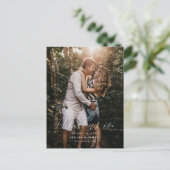 Potlood ons in Casual Save the Date Photo Briefkaa Briefkaart (Staand voorkant)