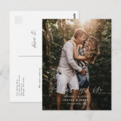 Potlood ons in Casual Save the Date Photo Briefkaa Briefkaart (Voorkant / Achterkant)