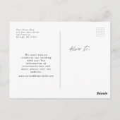 Potlood ons in Casual Save the Date Photo Briefkaa Briefkaart (Achterkant)