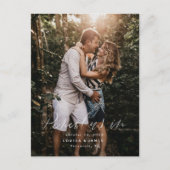 Potlood ons in Casual Save the Date Photo Briefkaa Briefkaart (Voorkant)