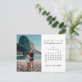 Potlood ons in Save the Date juli 2022 Kalender Briefkaart (Staand voorkant)