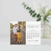 Potlood ons in Save the Date mei 2022 Kalender Briefkaart (Staand voorkant)