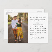 Potlood ons in Save the Date mei 2022 Kalender Briefkaart (Voorkant / Achterkant)