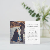 Potlood ons in Save the Date Oktober 2021 Kalender Briefkaart (Staand voorkant)