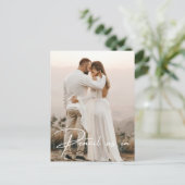 Potlood ons in Save The Date Photo Wedding Aankondigingskaart (Staand voorkant)