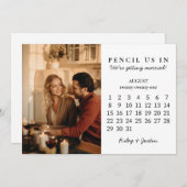 Potlood ons in sparen de Kalender van Augustus 202 Kaart (Voorkant / Achterkant)