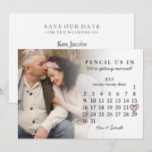 Potlood ons in sparen de Kalender van juli 2023 Kaart (Voorkant / Achterkant)