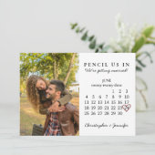 Potlood ons in sparen de kalender van juni 2023 kaart (Staand voorkant)