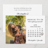 Potlood ons in sparen de kalender van juni 2023 kaart (Voorkant / Achterkant)