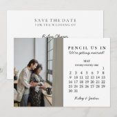 Potlood ons in sparen de kalender van mei 2021 kaart (Voorkant / Achterkant)