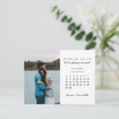 Potlood ons in sparen de Kalender van November 202 Briefkaart (Staand voorkant)